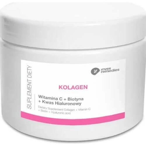 Invex Remedies Kollagen + Vitamin C + Biotin + Hyaluronsäure 170g