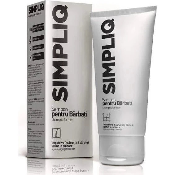 Aflofarm Simpliq Anti-Grau-Shampoo für dunkles Haar, 150ml