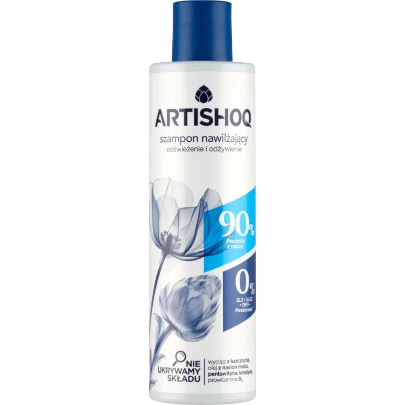 Artishoq Feuchtigkeitsspendendes Shampoo mit Keratin & Artischocke, 200 ml