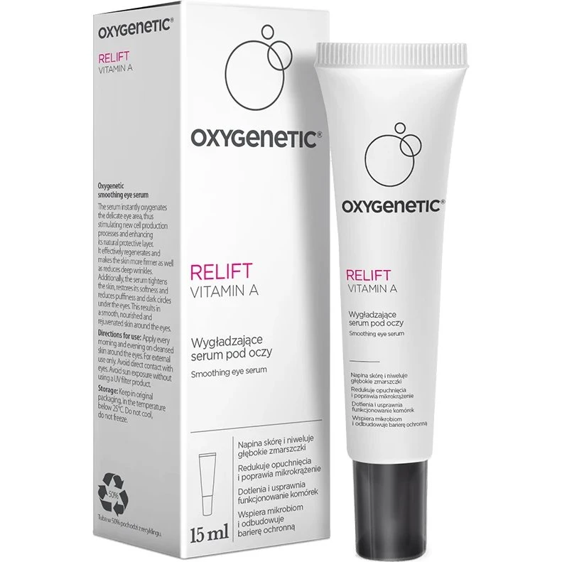 Oxygenetic Relift Vitamin A Glättendes Augenserum, 15 ml