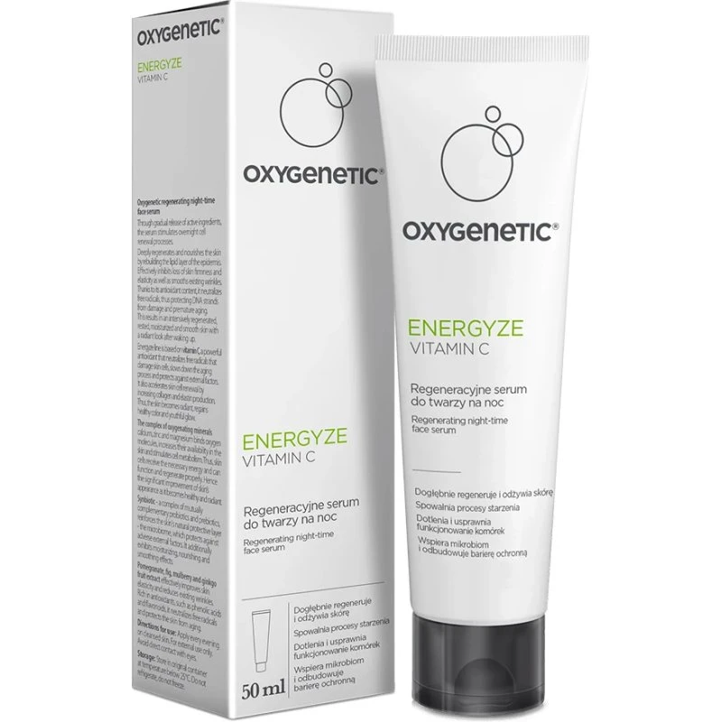 Oxygenetic Energyze Vitamin C Regenerierendes Nacht-Gesichtsserum, 50 ml