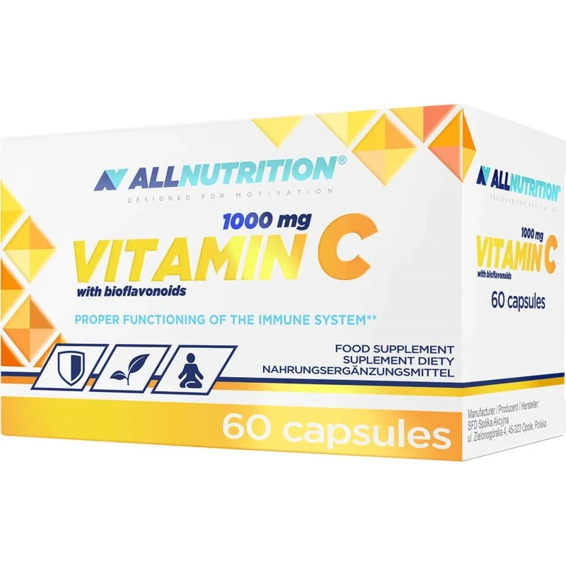 Allnutrition Vitamin C-Komplex 1000mg mit Bioflavonoiden, 60 Kapseln