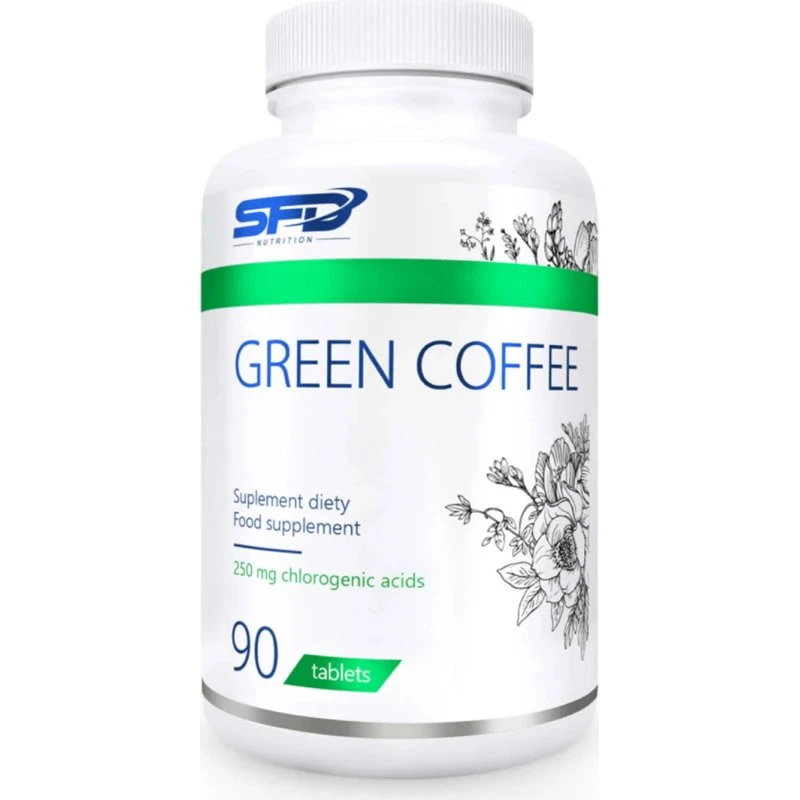 SFD Nutrition Green Coffee - Grüner Kaffee Extrakt, 90 Tabletten