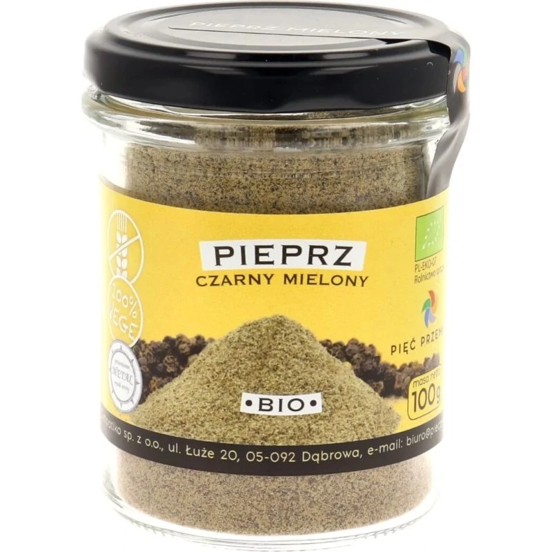 Five Transformations Bio-Pfeffer gemahlen, glutenfrei, 100 g