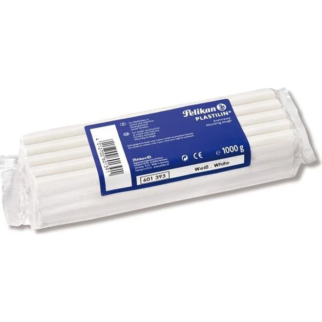 Pelikan Knete 1 kg weiß dauerplastisch