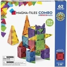 Magna-Tiles microMAGS Combo 62 Teile