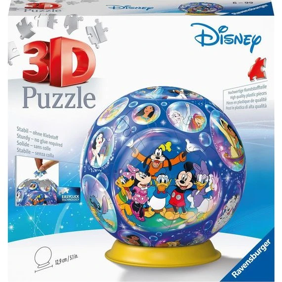 Ravensburger 3D Puzzle Disney Charaktere Ball - 72 Teile