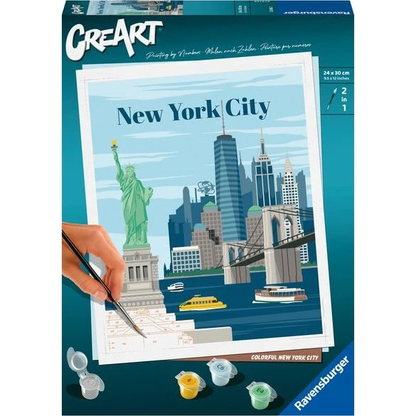 CreArt Colorful New York City Malset für Erwachsene