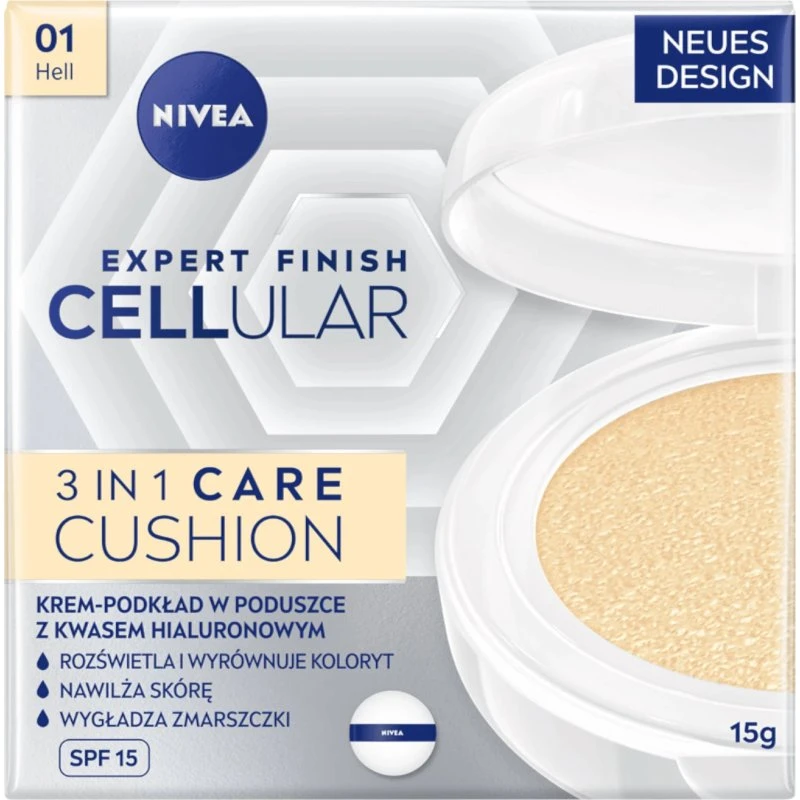 Nivea Cellular Expert Finish 3-in-1 Care Cushion, 01 Light, 15g
