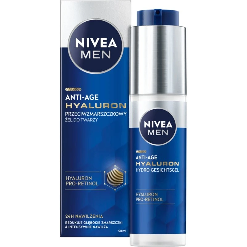 Nivea Men Anti-Age Hyaluron Hydro Gesichtsgel, 50 ml