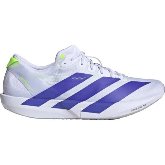adidas Adizero Adios 9 Light Strike Pro Laufschuhe Weiß/Blau/Gelb - 43 1/3
