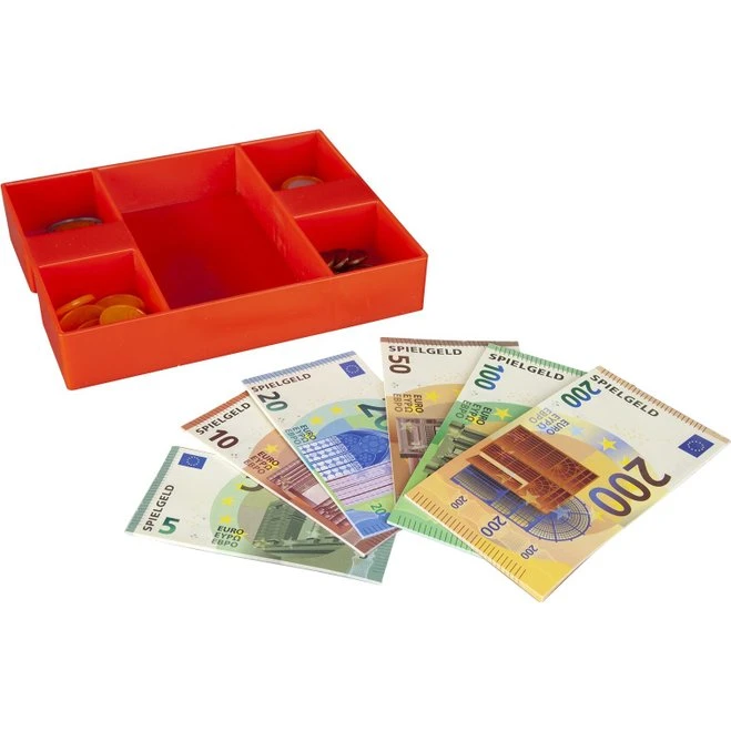 Besttoy Geldkassette rot mit Euro-Spielgeld