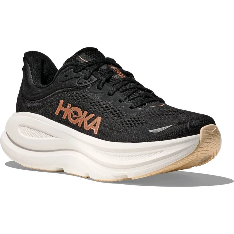 Hoka Women's Bondi 9 Straßenlaufschuhe - Hellblau/Rosa
