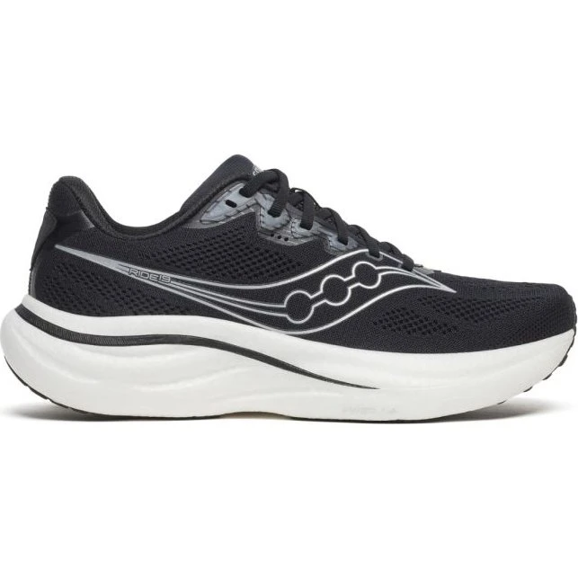 Saucony Ride 19 Herren Straßenlaufschuhe - Schwarz, Gr. 40½