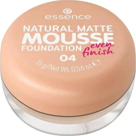 essence Natural Matte Mousse Foundation, 04, 16 g