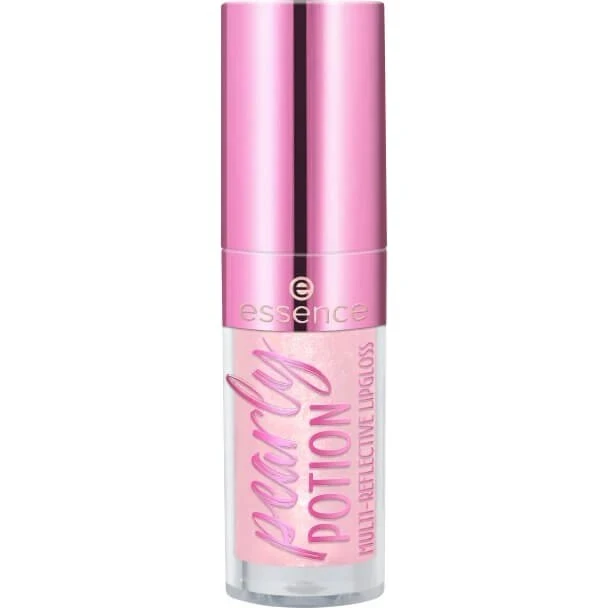 essence Pearly Potion Multireflektierender Lipgloss, 01 Golden Peach, 2,5 g
