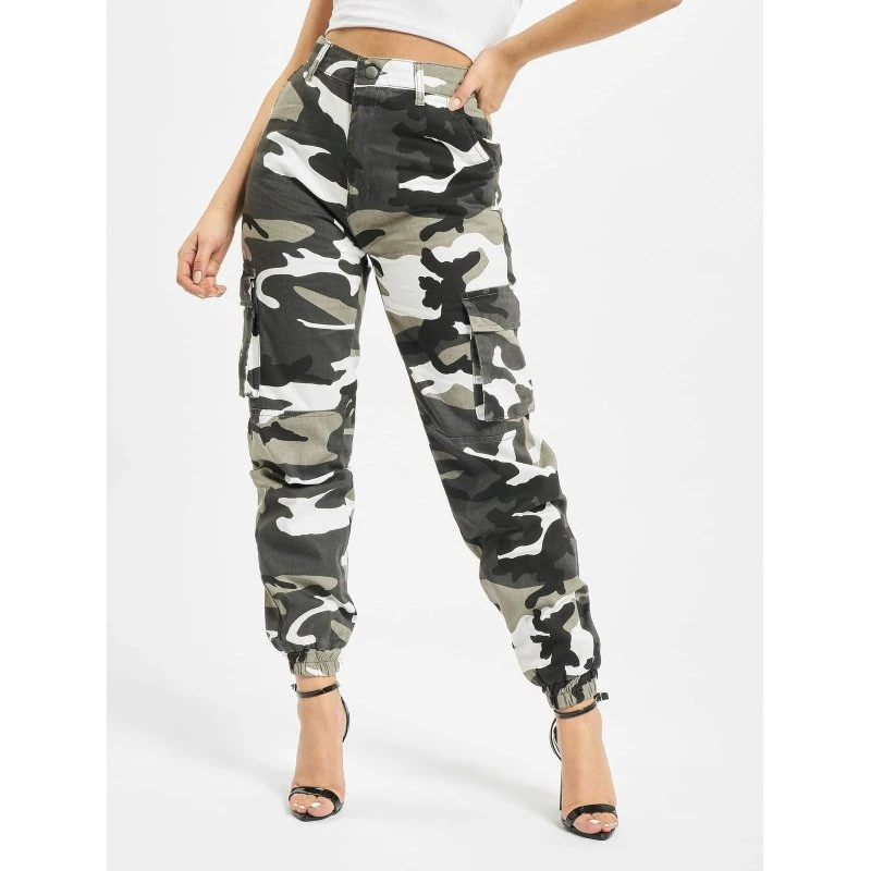 DEF Damen Ruby Cargohose Camouflage aus Baumwolle