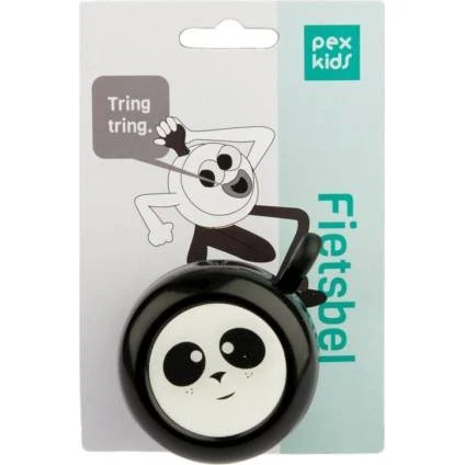 PexKids Kinder Fahrradklingel Panda Schwarz/Weiß