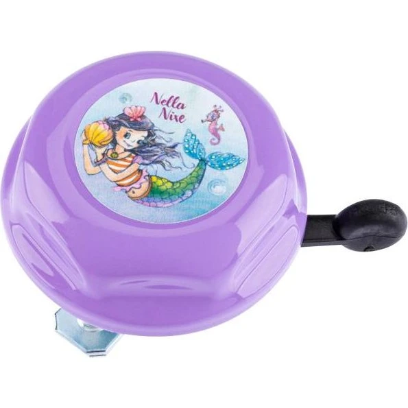 Bike Fashion Nella Nixe Fahrradklingel blau, Ø 55 mm