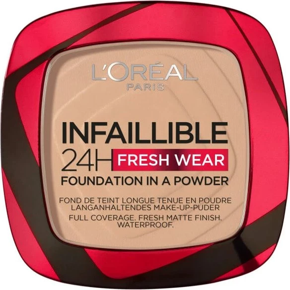L'Oréal Paris Infaillible 24H Fresh Wear Kompaktpuder 130 True Beige, 9g