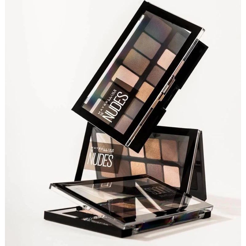Maybelline New York Lidschattenpalette The Nudes, 12 Farben, 9,6g