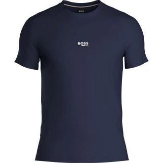 BOSS T-Shirt RN Slim Fit Marine Blau Baumwolle