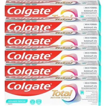 Colgate Total Plus Zahnpasta Rundumschutz 75 ml 6er Pack
