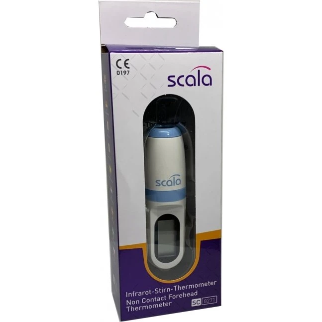 Scala SC 8271 Infrarot-Stirnthermometer, weiß, 9 Speicherplätze