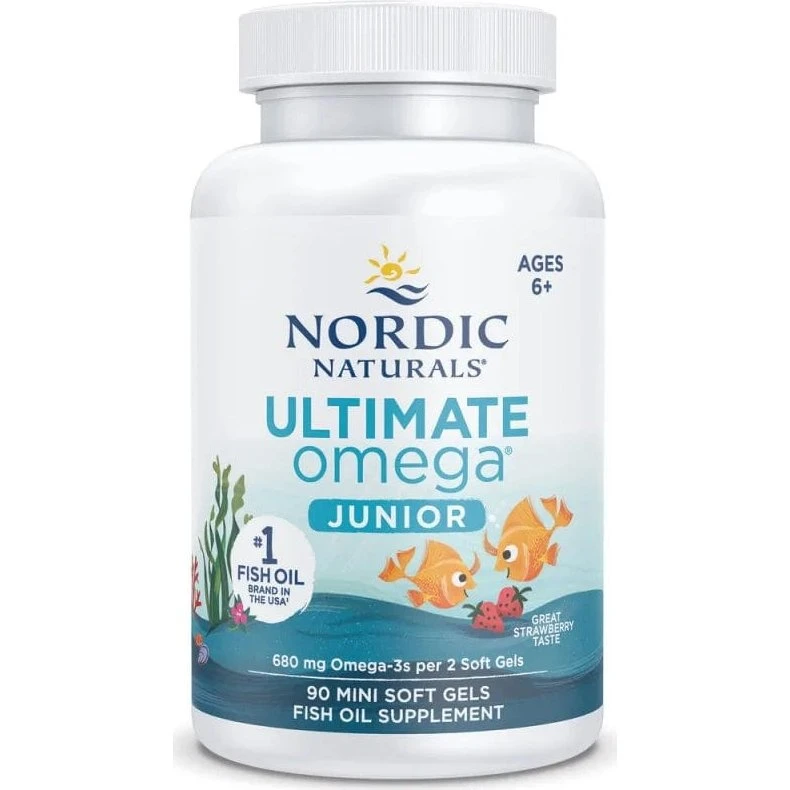 Nordic Naturals Ultimate Omega Junior, 90 Kapseln, Erdbeere