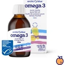 Arctic Blue Omega-3 DHA/EPA Fischöl mit Vitamin D3 für Kinder (150 ml)