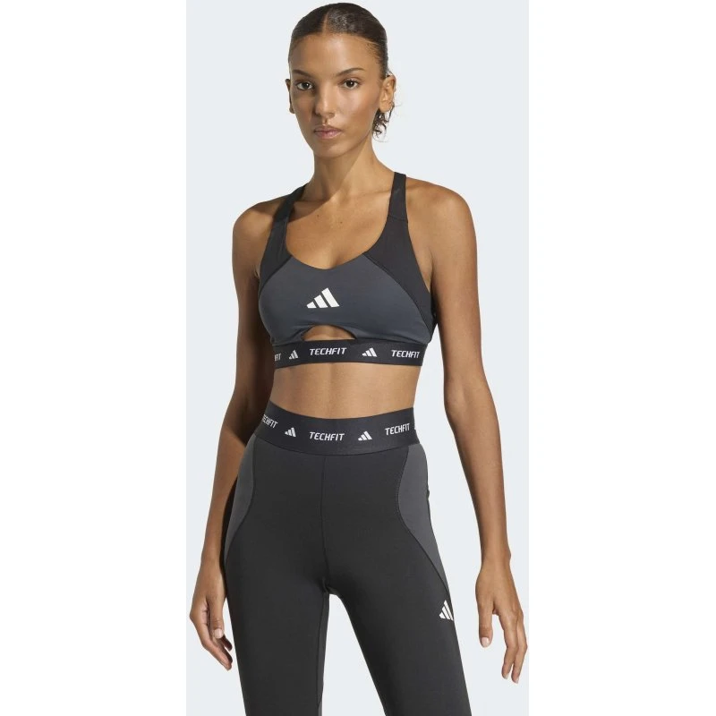 adidas Techfit Workout Color Block Sport-BH mit Climacool