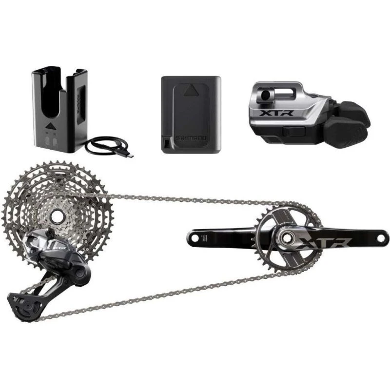 Shimano XTR Di2 12-fach Drivetrain-Kit 175 mm, 34Z. Kassette 10-51