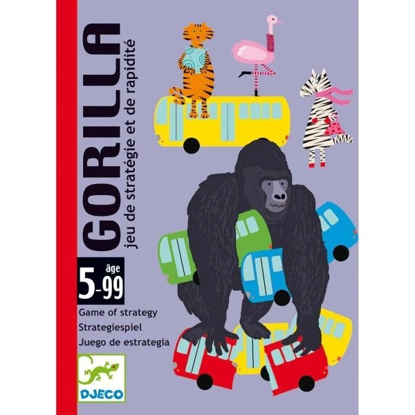 Djeco Gorilla Taktik-Kartenspiel (45 Karten, ab 5 Jahren)