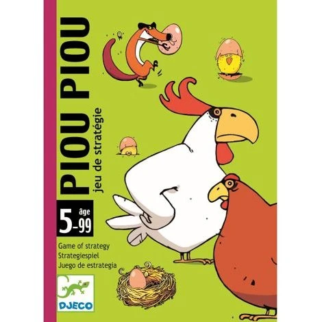 DJECO Piou Piou - Strategiespiel mit Küken und Füchsen