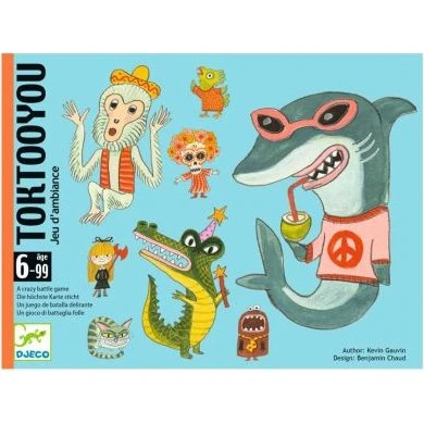 Djeco Toktooyou Kartenspiel – lustiges Stimmenimitationsspiel für die Familie
