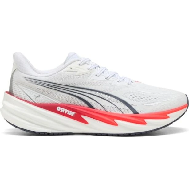 Puma Velocity NITRO 5 Laufschuhe Weiß/Rot, Gr. 46.5