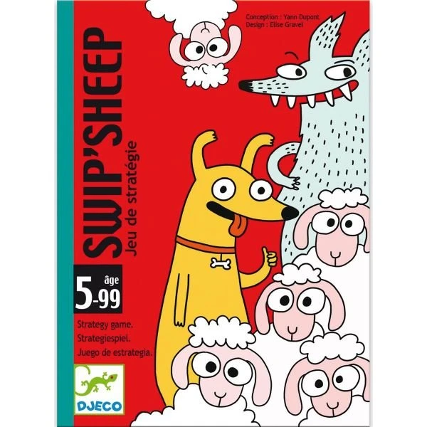 Djeco Swip'Sheep Kartenspiel, 3-5 Spieler, ab 5 Jahren