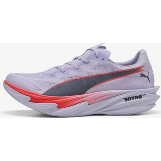 Puma Deviate NITRO Elite 4 Laufschuhe Lila/Rot/Schwarz - 42.5