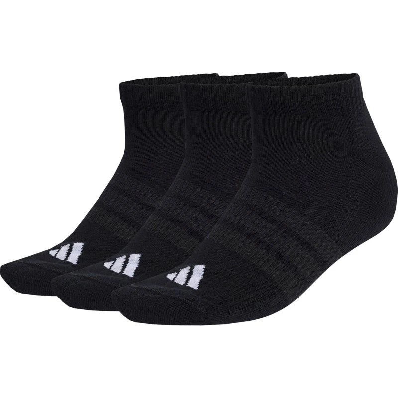 adidas Cushioned Essentials Low Cut Socken (3 Paar) - Schwarz