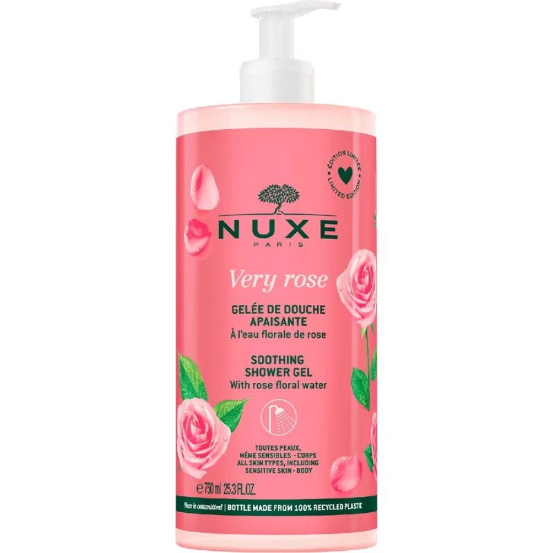 Nuxe Very Rose Duschgel, Rosenwasser, 750 ml