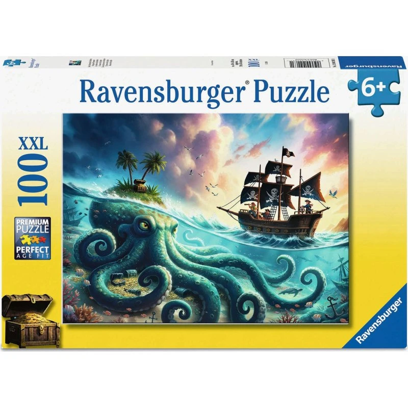 Ravensburger Puzzle Piraten-Schatz: 100 XXL Teile