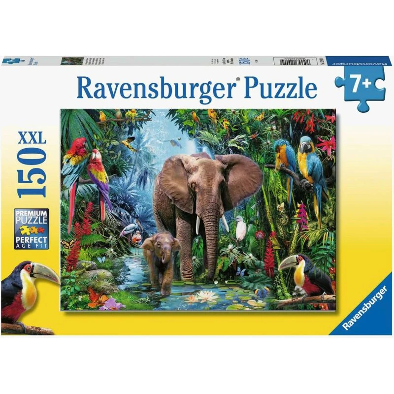 Ravensburger Puzzle Dschungelelefanten - 150 Teile XXL