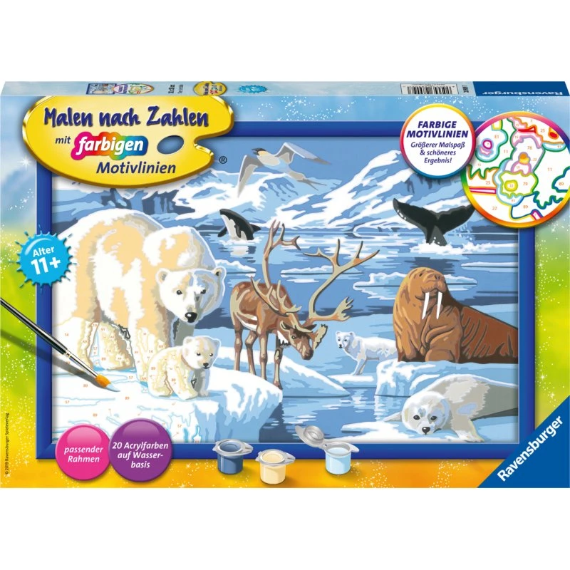 CreArt Malen nach Zahlen - Tiere der Arktis
