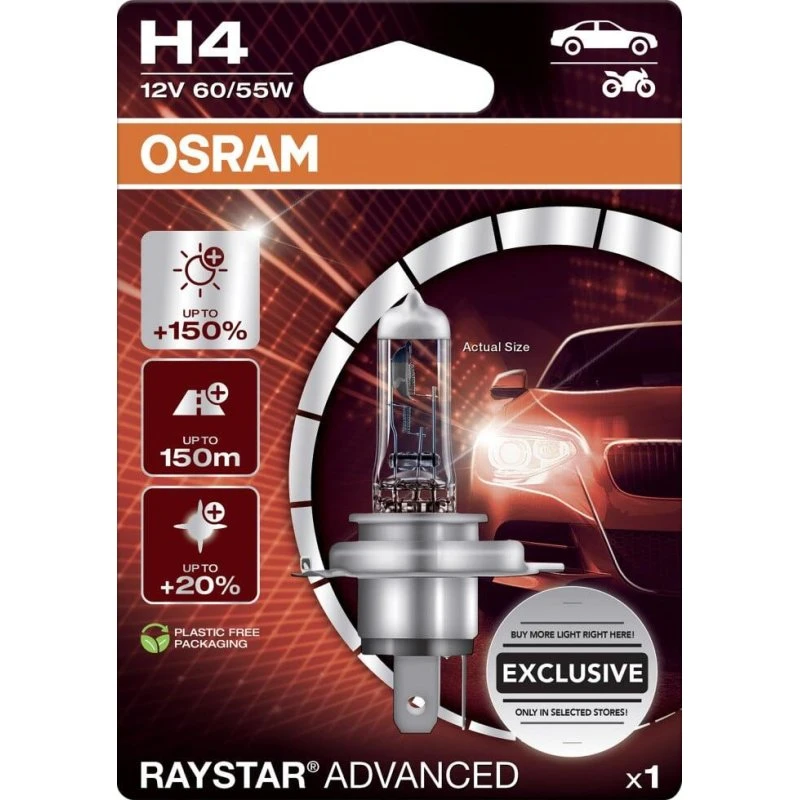 Osram H4 Raystar Advanced 2.0 Scheinwerferlampe