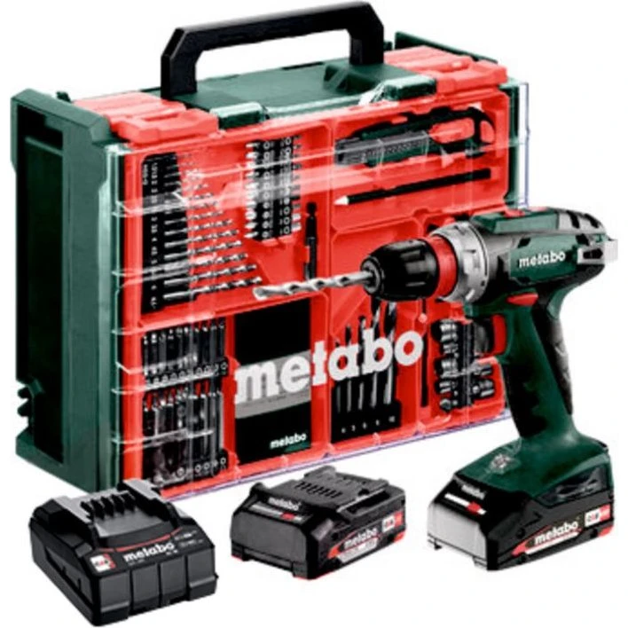 Metabo BS 18 Quick Set 18V Akkubohrschrauber mit 74-teiligem Set