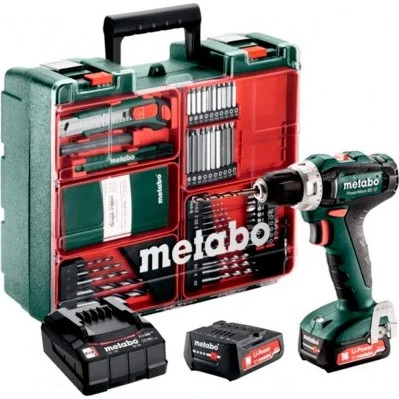 Metabo PowerMaxx BS 12 Set 12V 2x2Ah Akku-Bohrschrauber