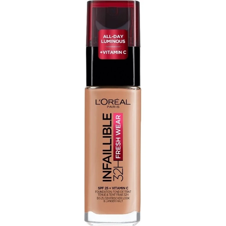 L'Oréal Paris Infaillible Fresh Wear 32H Liquid Foundation 300 Amber