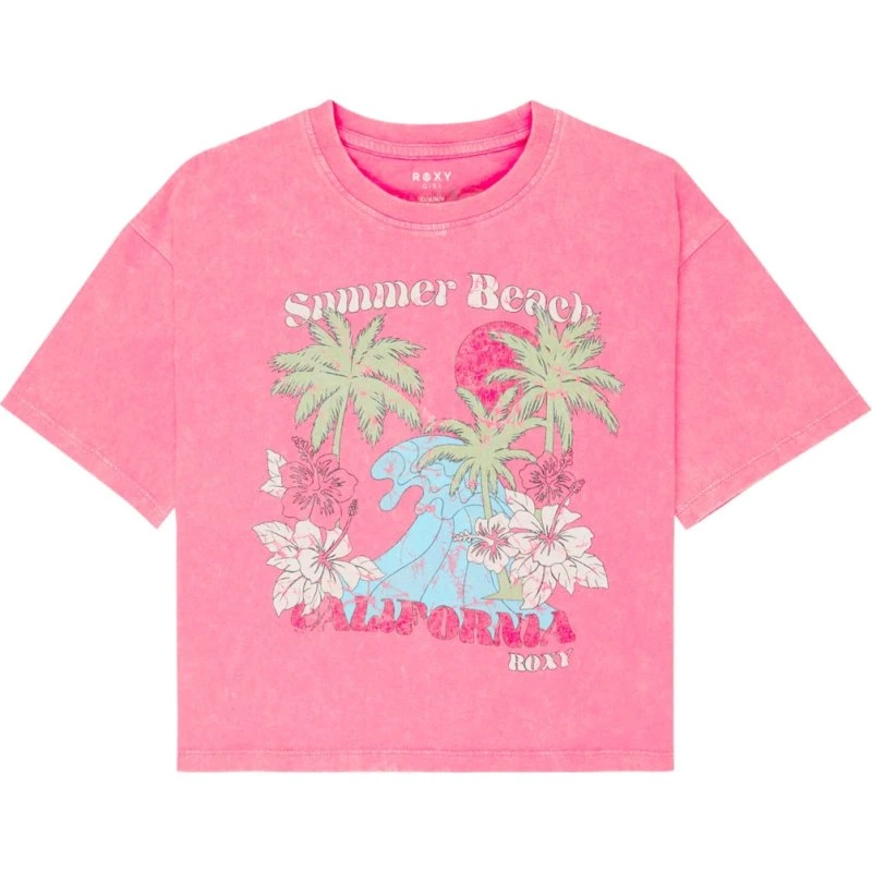 Roxy T-Shirt Daisy Season Pink Cosmos für Mädchen
