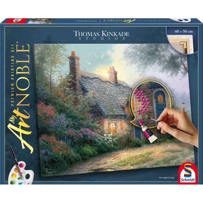 Schmidt Spiele My ArtNoble Thomas Kinkade Moonlight Cottage Malset