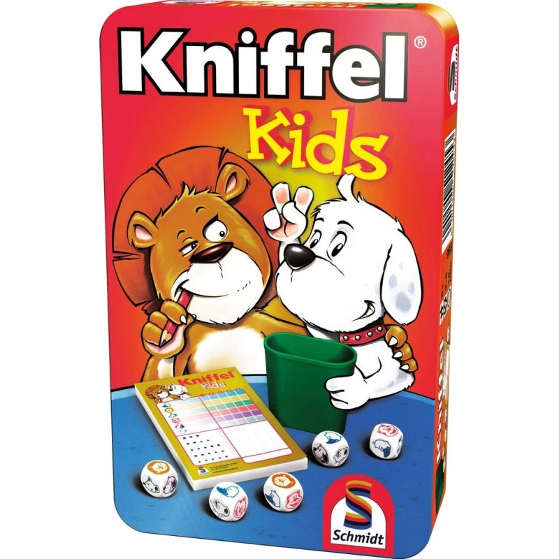 Schmidt Spiele Kniffel Kids Würfelspiel in Metalldose